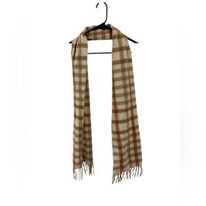 Saks Fifth Avenue Cashmere Checkered Scarf- NWT